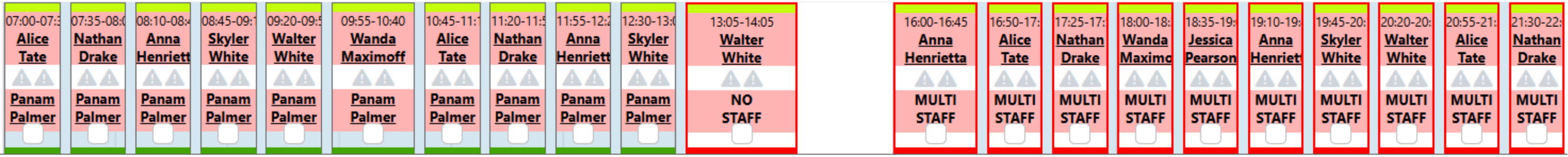 Runwiz groups scattered visits into structured, colour-coded runs